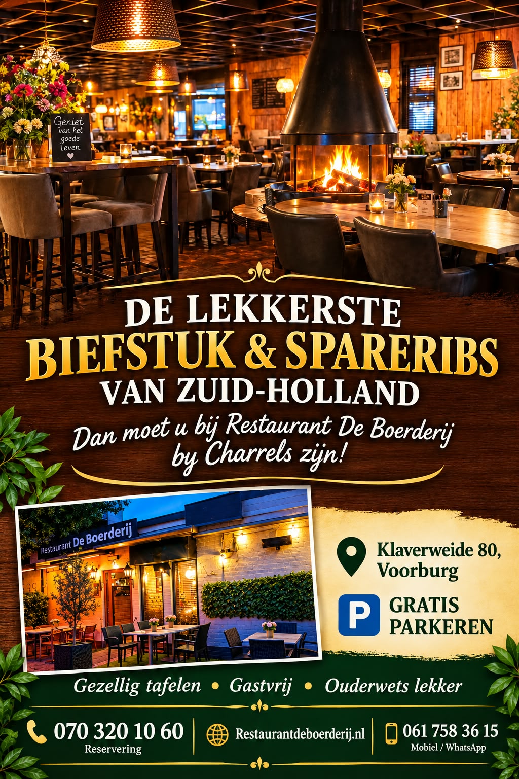 flyer Restaurant de Boerderij